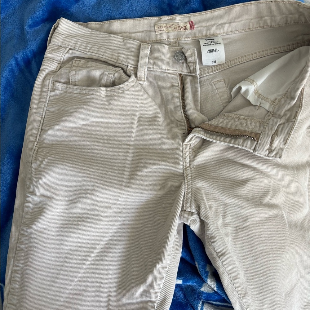 Levi’s 505 Straight Leg Beige Pants